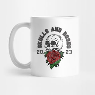 Skulls and roses vintage retro y2k style Mug